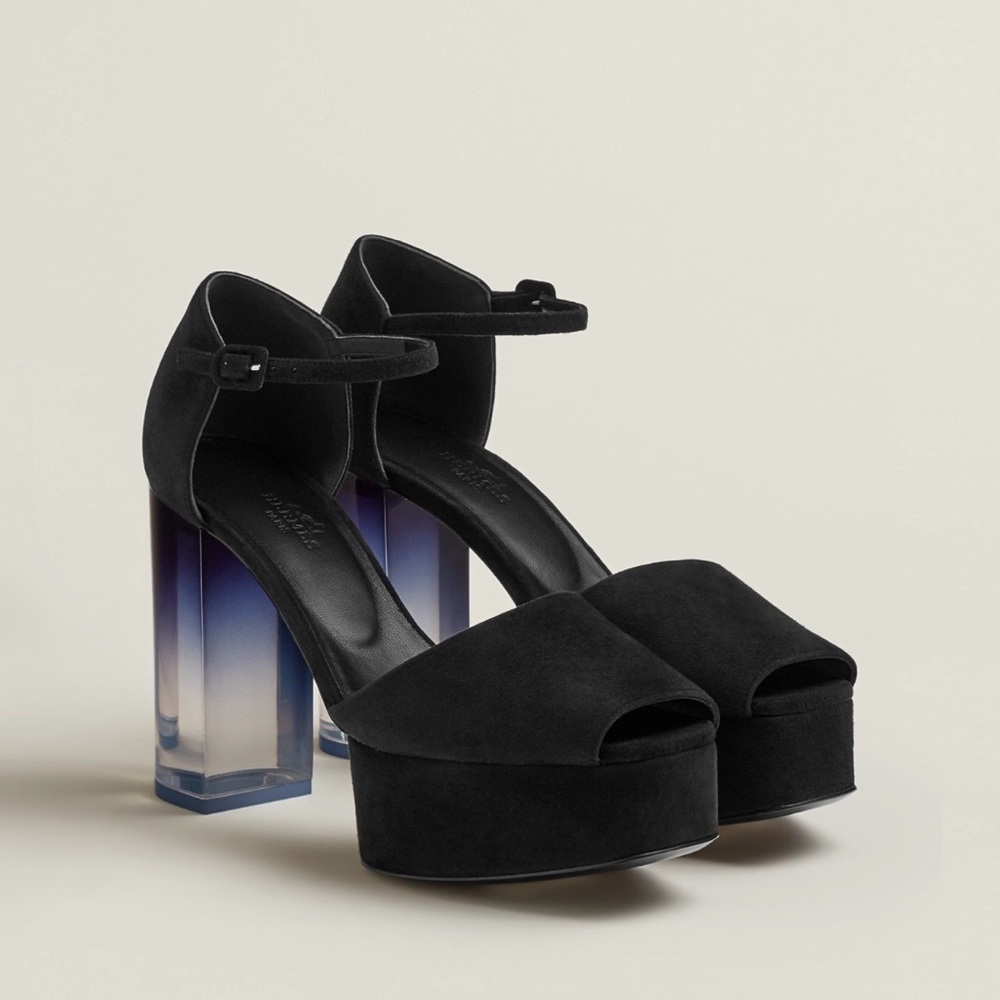 Hermes Noir Fever 70 Sandal